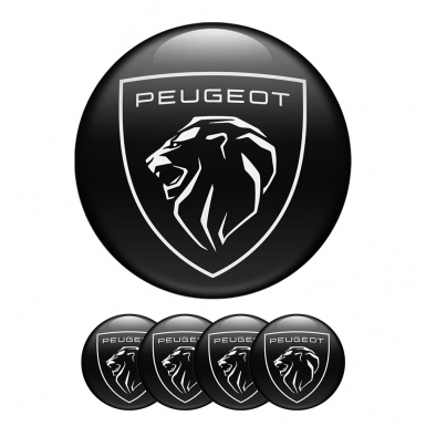 Peugeot Wheel Center Caps Emblem New Logo 