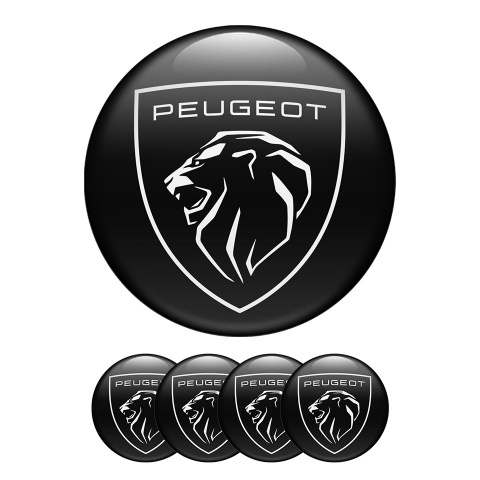 Peugeot Wheel Center Caps Emblem New Logo 