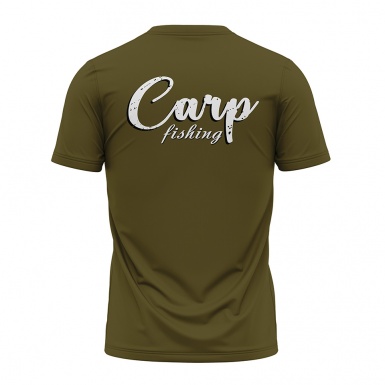Fishing Short Sleeve T-Shirt Carp Fish Illustration Design