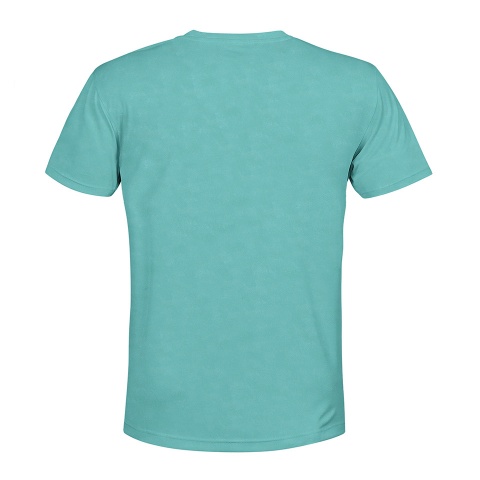 Fishing Short Sleeve T-Shirt Turquoise Catfish Lake Design