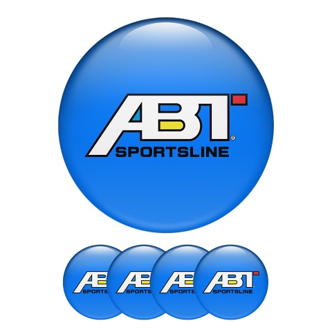 ABT Sportsline Center Hub Dome Stickers Blue Color