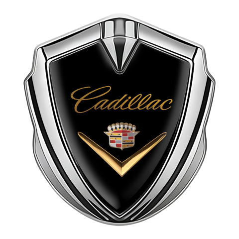 Cadillac Self Adhesive Bodyside Silver Emblem Classic Edition