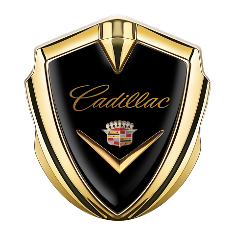 Cadillac Bodyside Badge Self Adhesive Gold Edition