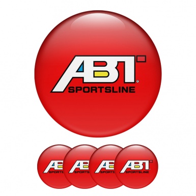 ABT Sportsline Silicone Stickers Center Hub Red Line