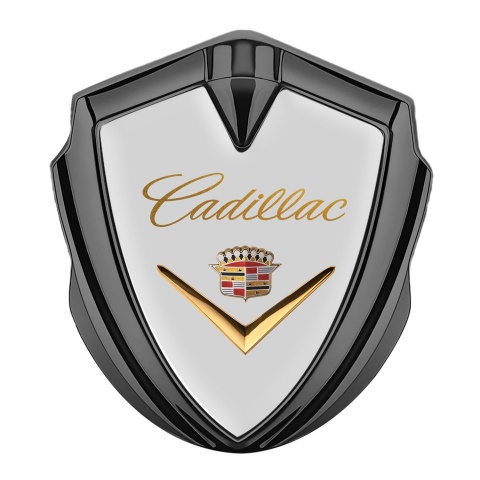 Cadillac Bodyside Badge Self Adhesive Graphite Grey Edition