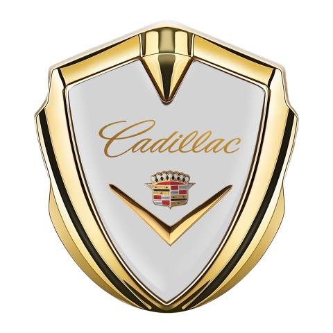 Cadillac Cadillac Bodyside Badge Self Adhesive Gold Grey Edition