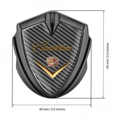 Cadillac Tuning Emblem Self Adhesive Graphite Carbon Edition