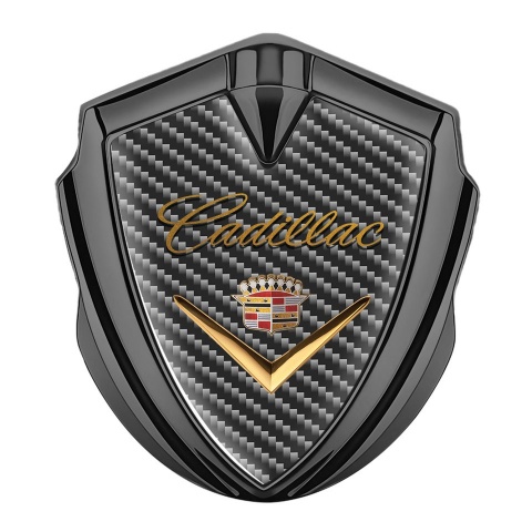 Cadillac Tuning Emblem Self Adhesive Graphite Carbon Edition