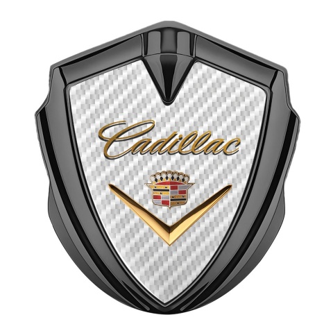 Cadillac Bodyside Badge Self Adhesive Graphite Carbon Design