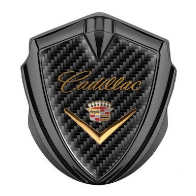 Cadillac Bodyside Emblem Graphite Dark Carbon Edition