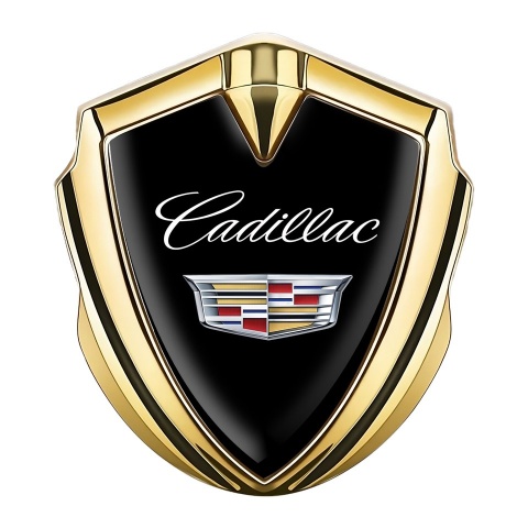 Cadillac Trunk Emblem Badge Graphite Black Color Edition