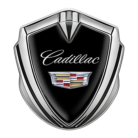 Cadillac Trunk Emblem Badge Silver Black Color Edition