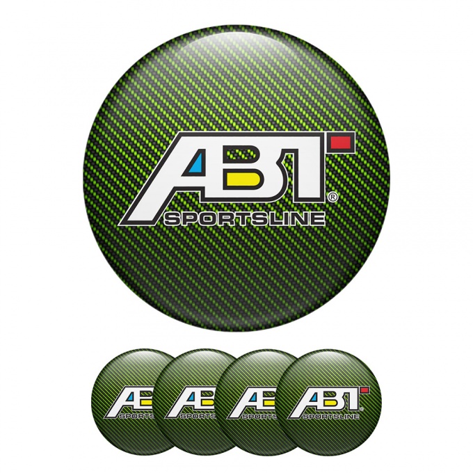 ABT Sportsline Silicone Stickers Center Hub Green Edition