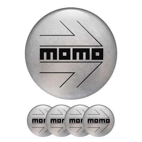 Momo Sticker Wheel Center Hub Cap Metallic Effect