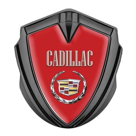 Azev Fender Emblem Badge Graphite Red Color Edition