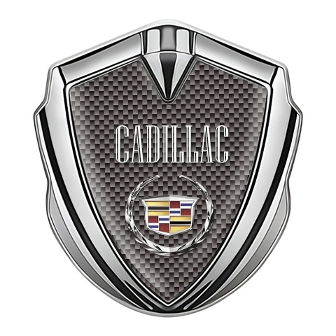 Cadillac Self Adhesive Bodyside Emblem Silver Carbon Template