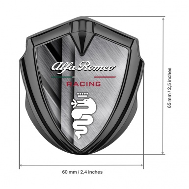 Alfa Romeo Self Adhesive Bodyside Emblem Graphite Metallic Design