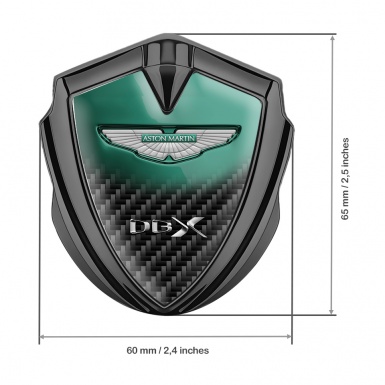 Aston Martin Bodyside Emblem Graphite Green Tint Carbon Design