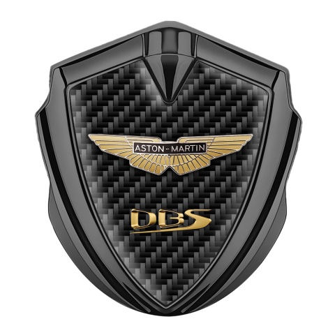 Aston Martin Tuning Emblem Self Adhesive Graphite Dark Carbon