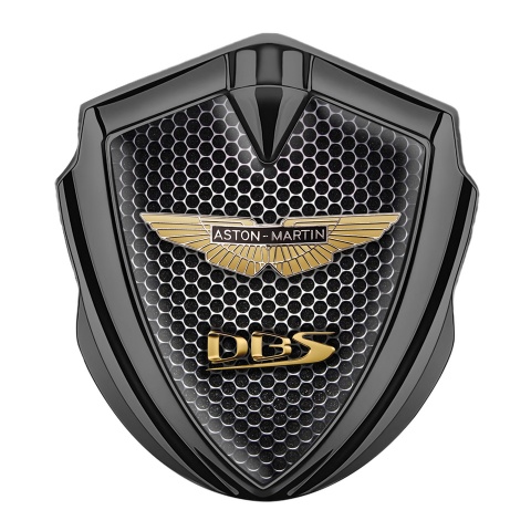 Aston Martin Trunk Emblem Badge Graphite Dark Cells Edition