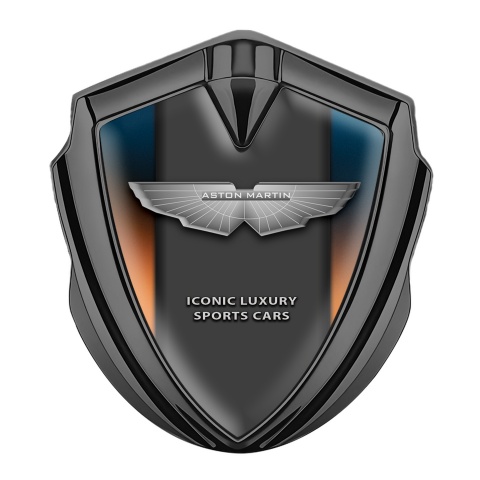 Aston Martin Bodyside Badge Self Adhesive Graphite Multicolor Template