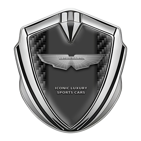Aston Martin Tuning Emblem Self Adhesive Silver Luxury Edition