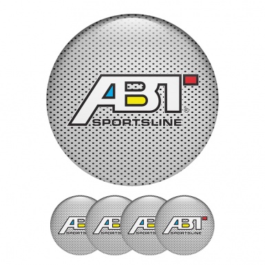 ABT Wheel Center Cap Domed Stickers Sportsline Gray Line