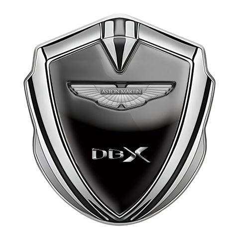 Aston Martin Tuning Emblem Self Adhesive Silver Black Grey Gradient