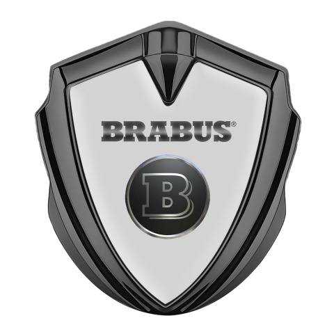 Mercedes Brabus 3D Car Metal Emblem Graphite Grey Chromed Logo, Metal  Emblems, Accessories