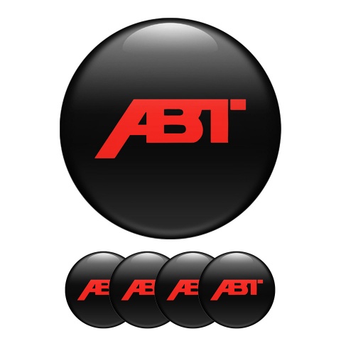 ABT Sticker Wheel Center Hub Cap Retro Black