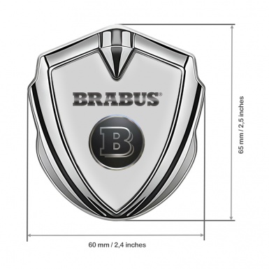 HSSZ Brabus Car Decorative Logo Brabus Car Sticker Body Decoration Side  Standard, Electroplating Logo for Benz Brabus, Silver Pack of 2 :  : Automotive