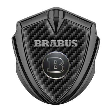 Mercedes Brabus Tuning Emblem Self Adhesive Graphite Dark Carbon