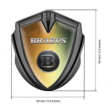 Mercedes Brabus Bodyside Emblem Graphite Colorful Background Design