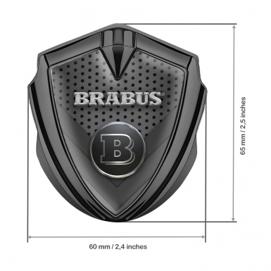 Mercedes Brabus Bodyside Badge Self Adhesive Graphite Mesh Design