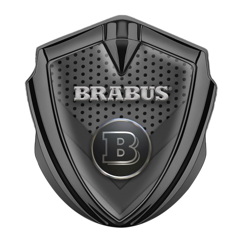 Mercedes Brabus Bodyside Badge Self Adhesive Graphite Mesh Design