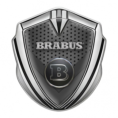 Mercedes Brabus Bodyside Badge Self Adhesive Silver Mesh Design