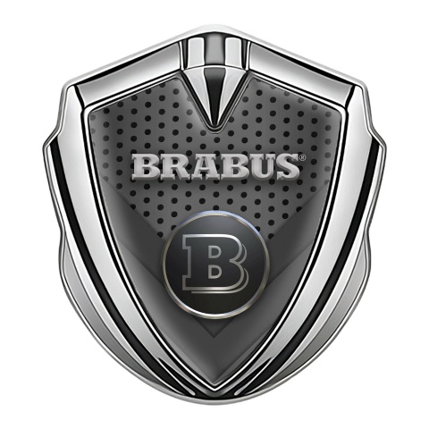 Mercedes Brabus Bodyside Badge Self Adhesive Silver Mesh Design