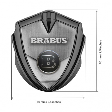 Mercedes Brabus Trunk Emblem Badge Graphite Metallic Cover Design