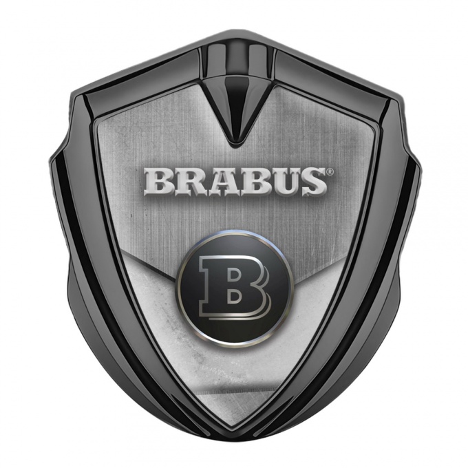 Mercedes Brabus Trunk Emblem Badge Graphite Metallic Cover Design