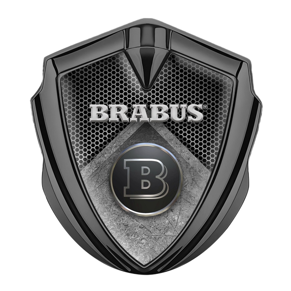 Mercedes Brabus Bodyside Emblem Gold Dark Carbon Edition, Metal Emblems, Accessories