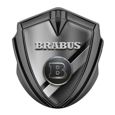 Mercedes Brabus Trunk Emblem Badge Graphite Modern Lines Edition