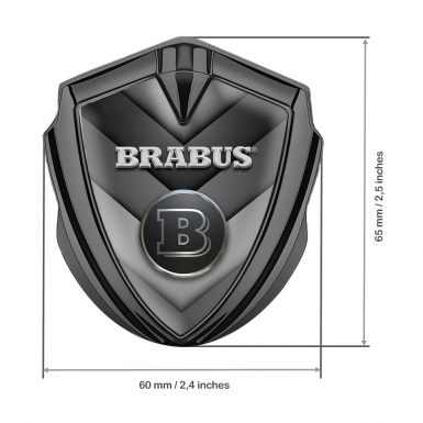 Mercedes Brabus Bodyside Emblem Graphite Multicolor Grey Edition 