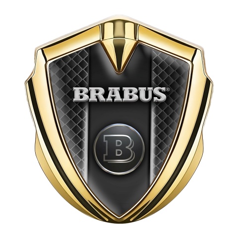 Mercedes Brabus Bodyside Emblem Gold Dark Grey Grill Edition