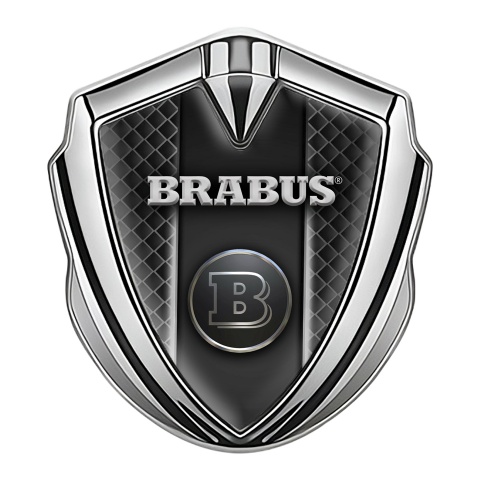 Mercedes Brabus Bodyside Emblem Silver Dark Grey Grill Edition
