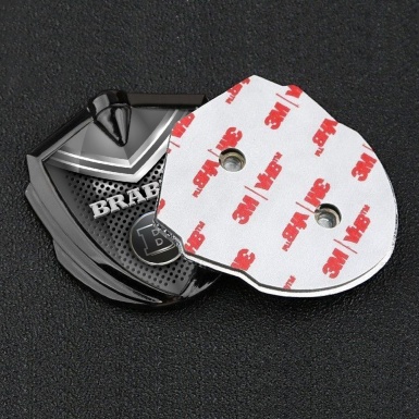 Mercedes Brabus Fender Metal Emblem Badge Graphite Grey Shield Edition, Metal  Emblems, Accessories