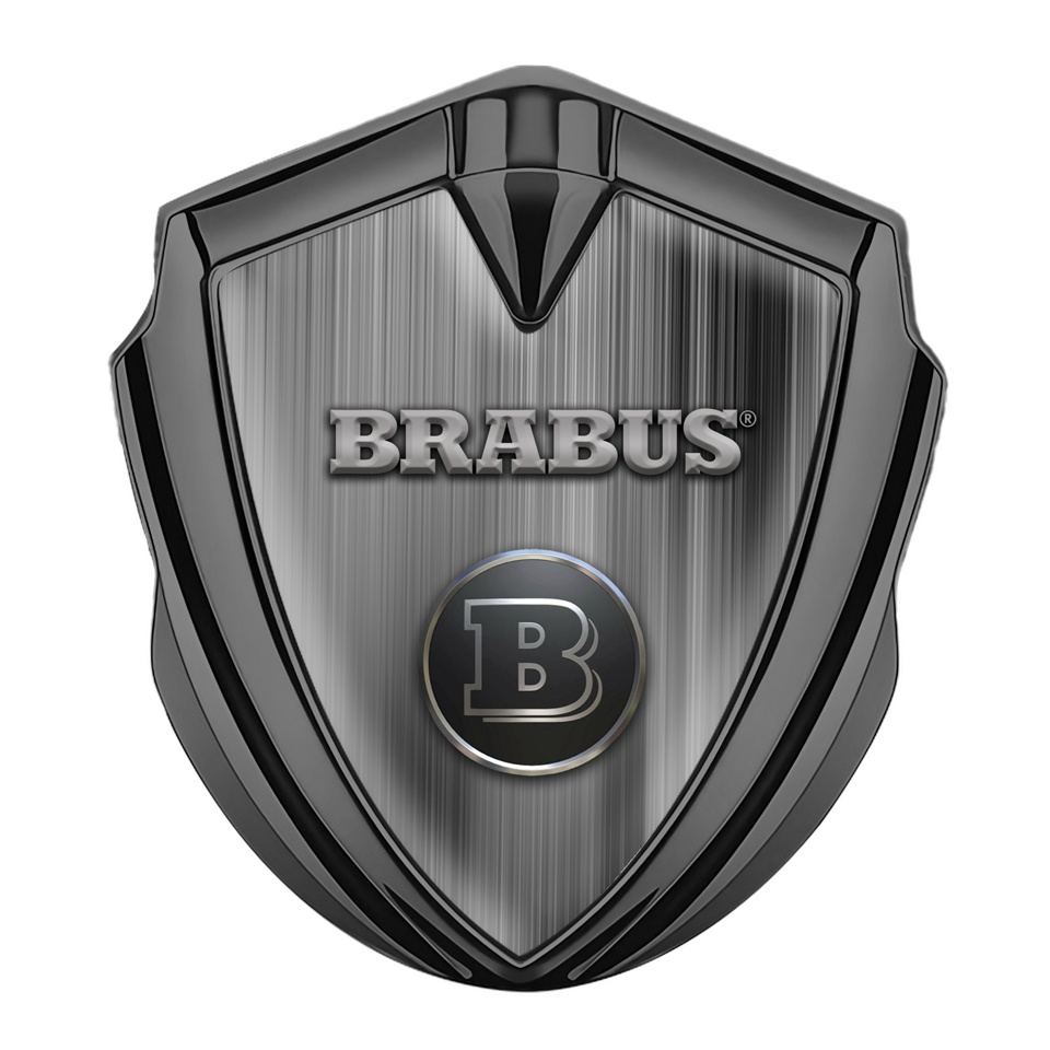 Brabus 3D sticker (Silver black) - 3D Logo Stickers