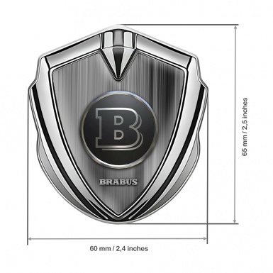 Mercedes Brabus Bodyside Emblem Silver Brushed Chromed Logo