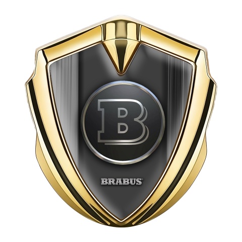 Mercedes Brabus Bodyside Badge Self Adhesive Gold Gradient Effect