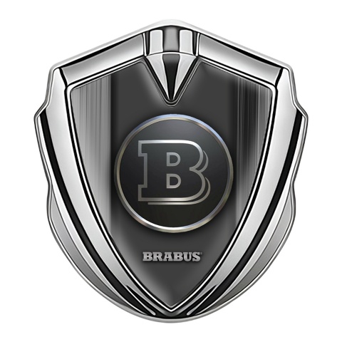 Mercedes Brabus Bodyside Badge Self Adhesive Silver Gradient Effect