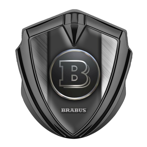 Mercedes Brabus Tuning Emblem Self Adhesive Brushed Metal